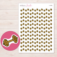 I-12659 planner sticker sheet with enlarged sticker detail