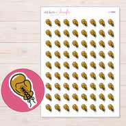 I-12660 planner sticker sheet with enlarged sticker detail