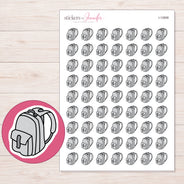 I-12668 planner sticker sheet with enlarged sticker detail