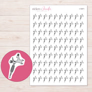 I-12671 planner sticker sheet with enlarged sticker detail