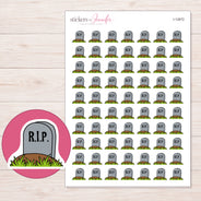 I-12672 planner sticker sheet with enlarged sticker detail