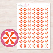 I-12680 planner sticker sheet with enlarged sticker detail
