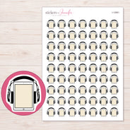I-12681 planner sticker sheet with enlarged sticker detail