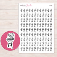 I-12682 planner sticker sheet with enlarged sticker detail