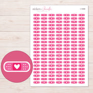 I-12688 planner sticker sheet with enlarged sticker detail