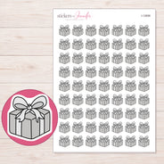 I-12698 planner sticker sheet with enlarged sticker detail