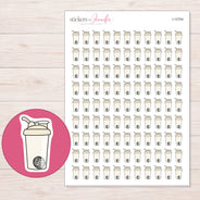 I-12704 planner sticker sheet with enlarged sticker detail