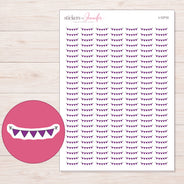 I-12710 planner sticker sheet with enlarged sticker detail