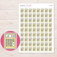 I-12713 planner sticker sheet with enlarged sticker detail
