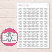 I-12714 planner sticker sheet with enlarged sticker detail