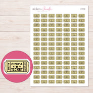 I-12722 planner sticker sheet with enlarged sticker detail