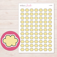 I-12727 planner sticker sheet with enlarged sticker detail
