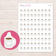 I-12728 planner sticker sheet with enlarged sticker detail