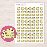 I-12731 planner sticker sheet with enlarged sticker detail