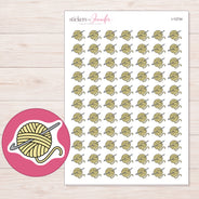 I-12734 planner sticker sheet with enlarged sticker detail