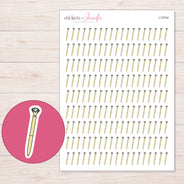 I-12744 planner sticker sheet with enlarged sticker detail