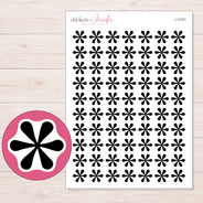 I-12751 planner sticker sheet with enlarged sticker detail