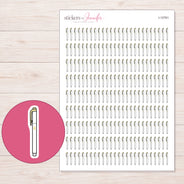 I-12761 planner sticker sheet with enlarged sticker detail