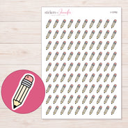 I-12762 planner sticker sheet with enlarged sticker detail