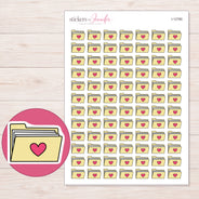 I-12780 planner sticker sheet with enlarged sticker detail