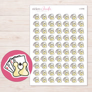 I-12785 planner sticker sheet with enlarged sticker detail