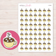 I-12804 planner sticker sheet with enlarged sticker detail