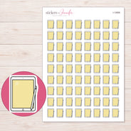 I-12806 planner sticker sheet with enlarged sticker detail