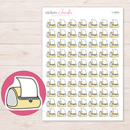 I-12812 planner sticker sheet with enlarged sticker detail