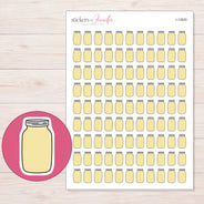 I-12820 planner sticker sheet with enlarged sticker detail