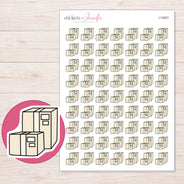 I-12823 planner sticker sheet with enlarged sticker detail