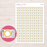 I-12824 planner sticker sheet with enlarged sticker detail
