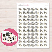 I-12825 planner sticker sheet with enlarged sticker detail