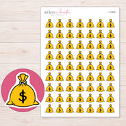 I-12830 planner sticker sheet with enlarged sticker detail