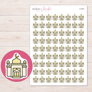 I-12831 planner sticker sheet with enlarged sticker detail