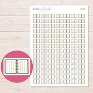 I-12834 planner sticker sheet with enlarged sticker detail