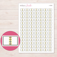 I-12835 planner sticker sheet with enlarged sticker detail