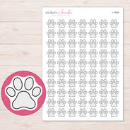 I-12840 planner sticker sheet with enlarged sticker detail