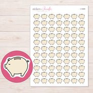I-12846 planner sticker sheet with enlarged sticker detail
