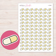 I-12848 planner sticker sheet with enlarged sticker detail