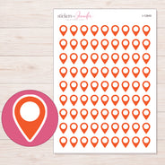 I-12849 planner sticker sheet with enlarged sticker detail