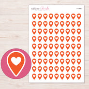 I-12850 planner sticker sheet with enlarged sticker detail
