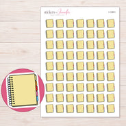 I-12851 planner sticker sheet with enlarged sticker detail