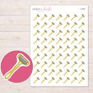 I-12867 planner sticker sheet with enlarged sticker detail