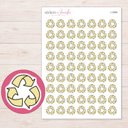 I-12868 planner sticker sheet with enlarged sticker detail