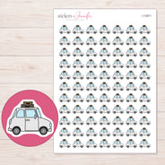 I-12871 planner sticker sheet with enlarged sticker detail