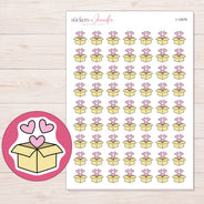 I-12878 planner sticker sheet with enlarged sticker detail