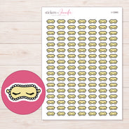 I-12880 planner sticker sheet with enlarged sticker detail