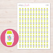 I-12884 planner sticker sheet with enlarged sticker detail