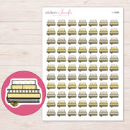 I-12888 planner sticker sheet with enlarged sticker detail