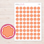 I-12890 planner sticker sheet with enlarged sticker detail